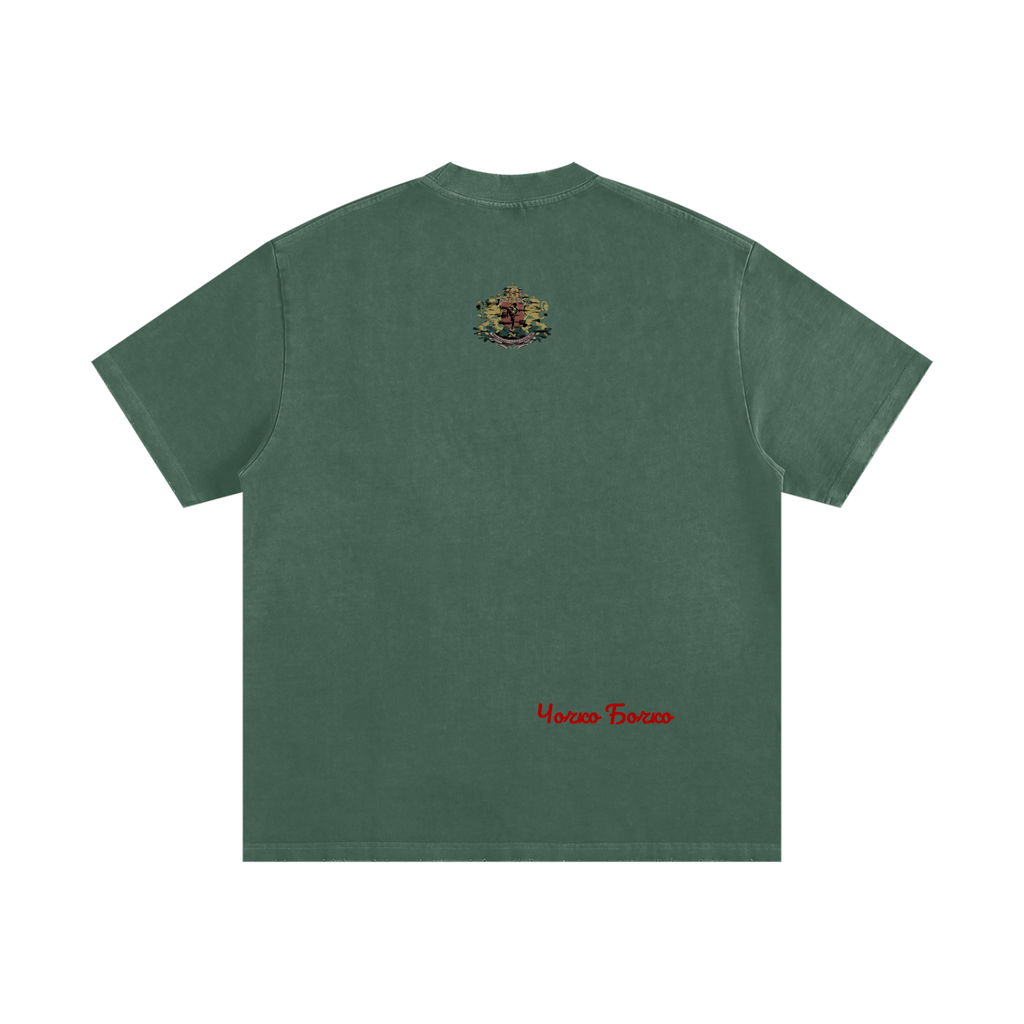 Heavyweight Vintage Washed Frayed T-Shirt