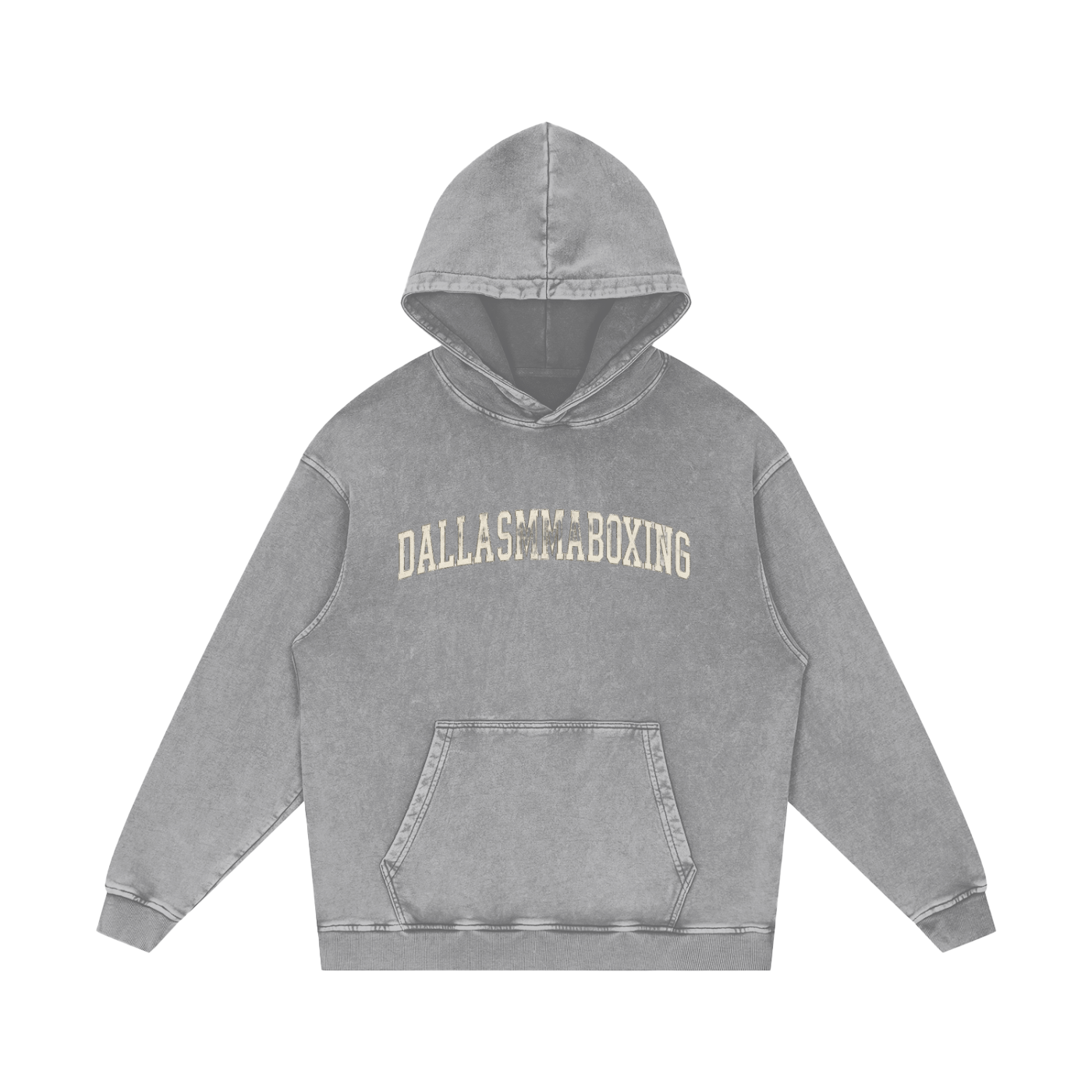 Snow Washed Loose Cotton Hoodie