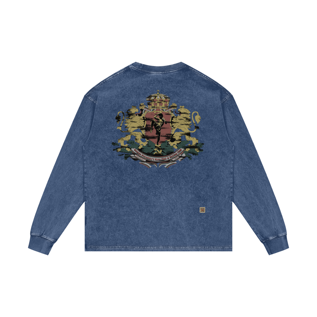 Acid Wash Oversize Long Sleeve T-Shirt