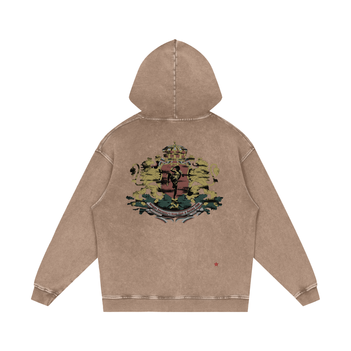 Snow Washed Loose Cotton Hoodie