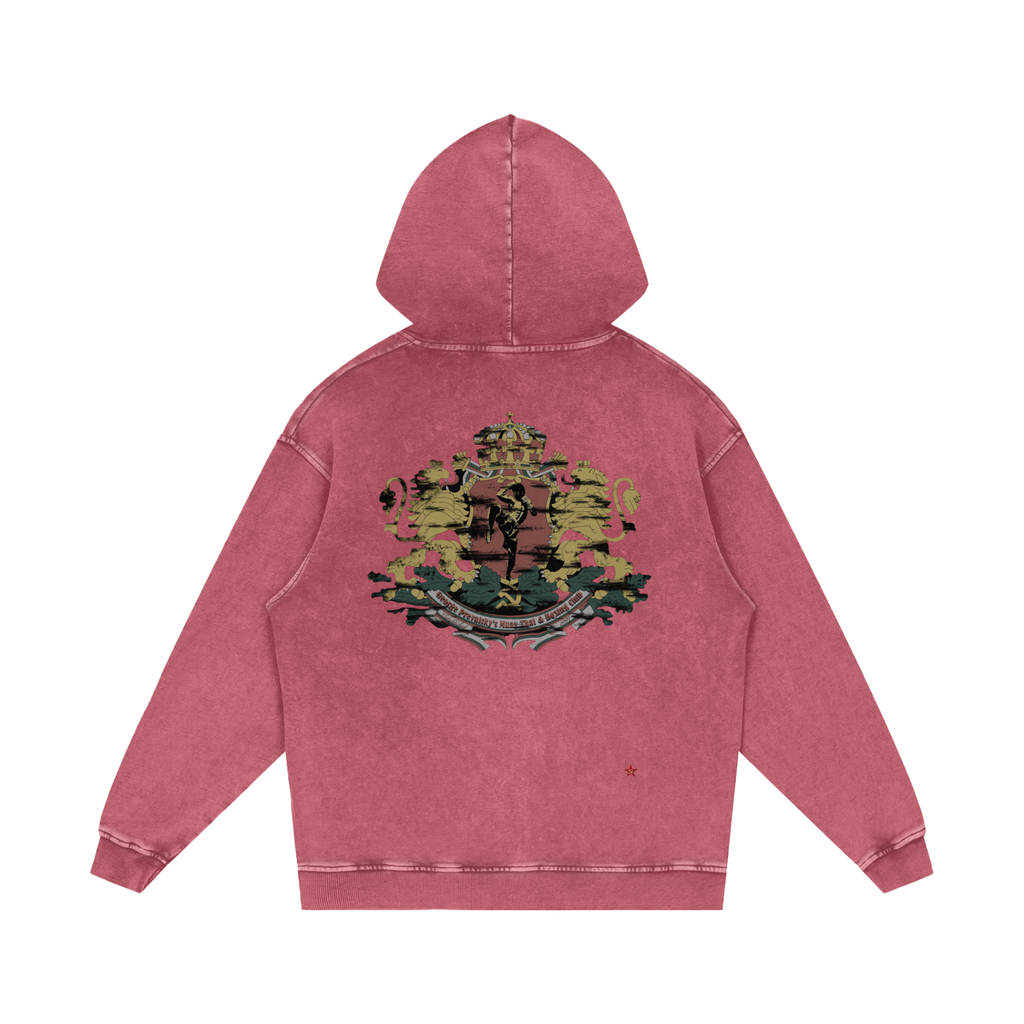 Snow Washed Loose Cotton Hoodie