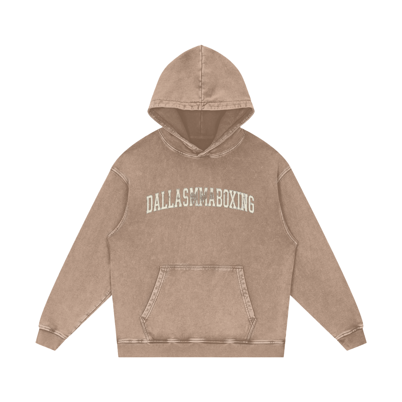 Snow Washed Loose Cotton Hoodie