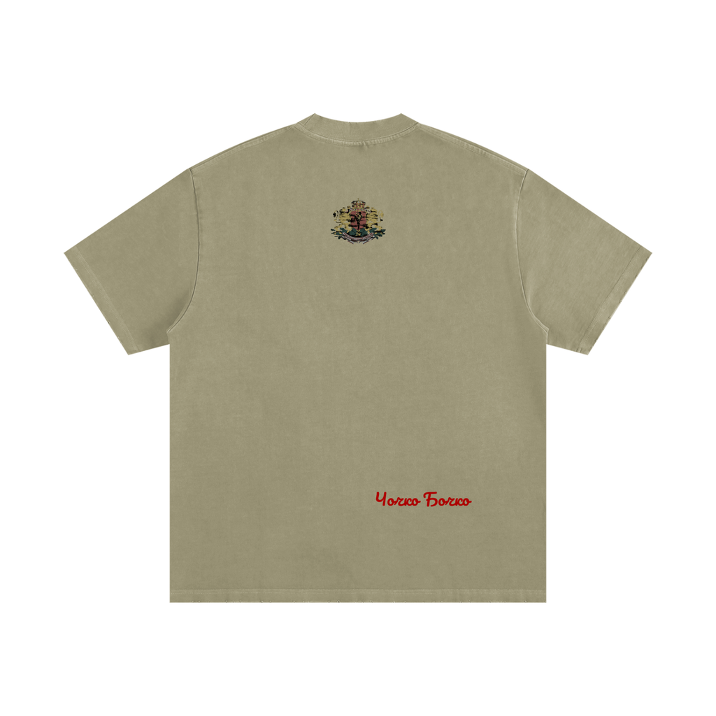 Heavyweight Vintage Washed Frayed T-Shirt