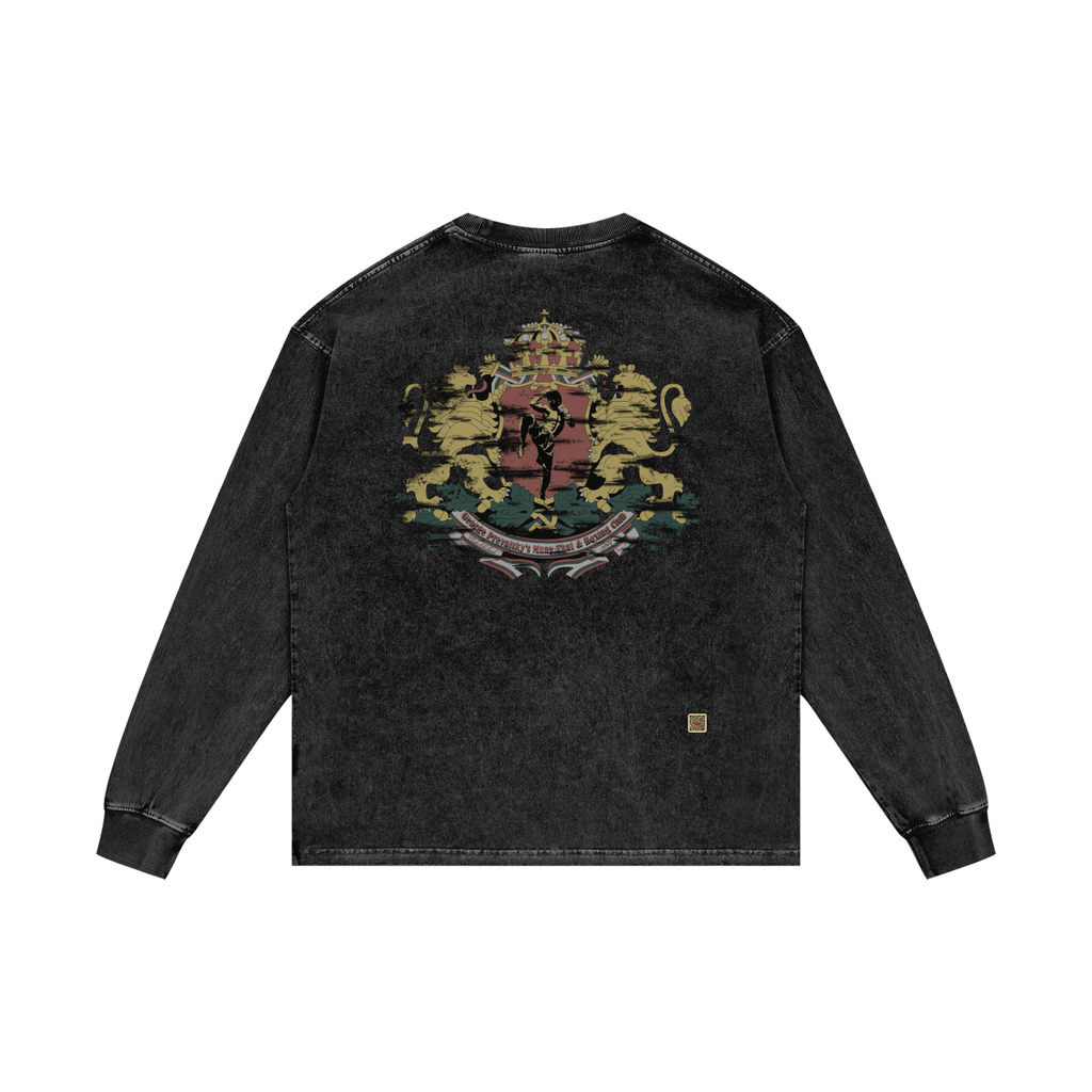 Acid Wash Oversize Long Sleeve T-Shirt