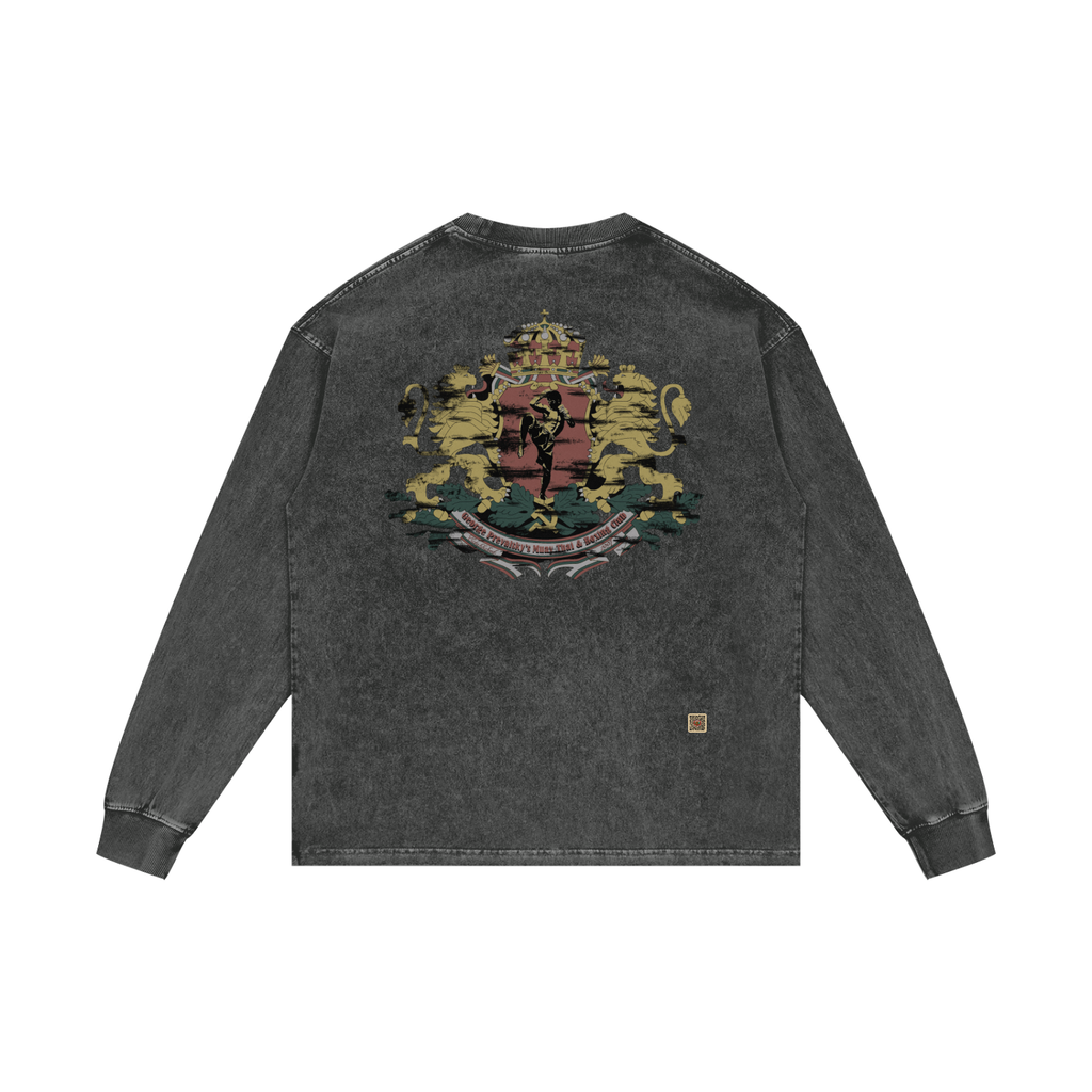 Acid Wash Oversize Long Sleeve T-Shirt