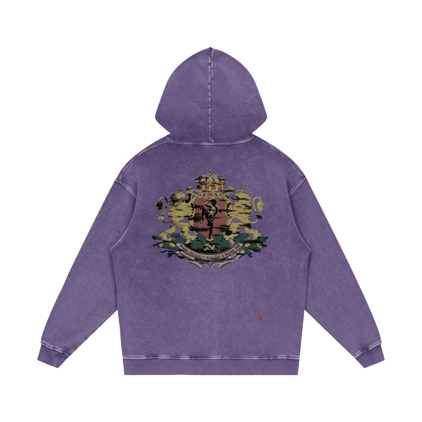 Snow Washed Loose Cotton Hoodie