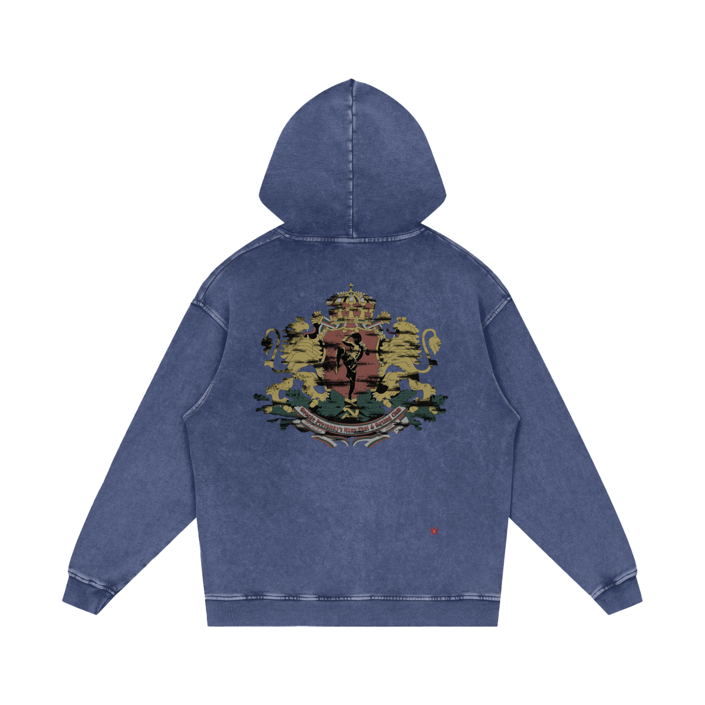 Snow Washed Loose Cotton Hoodie