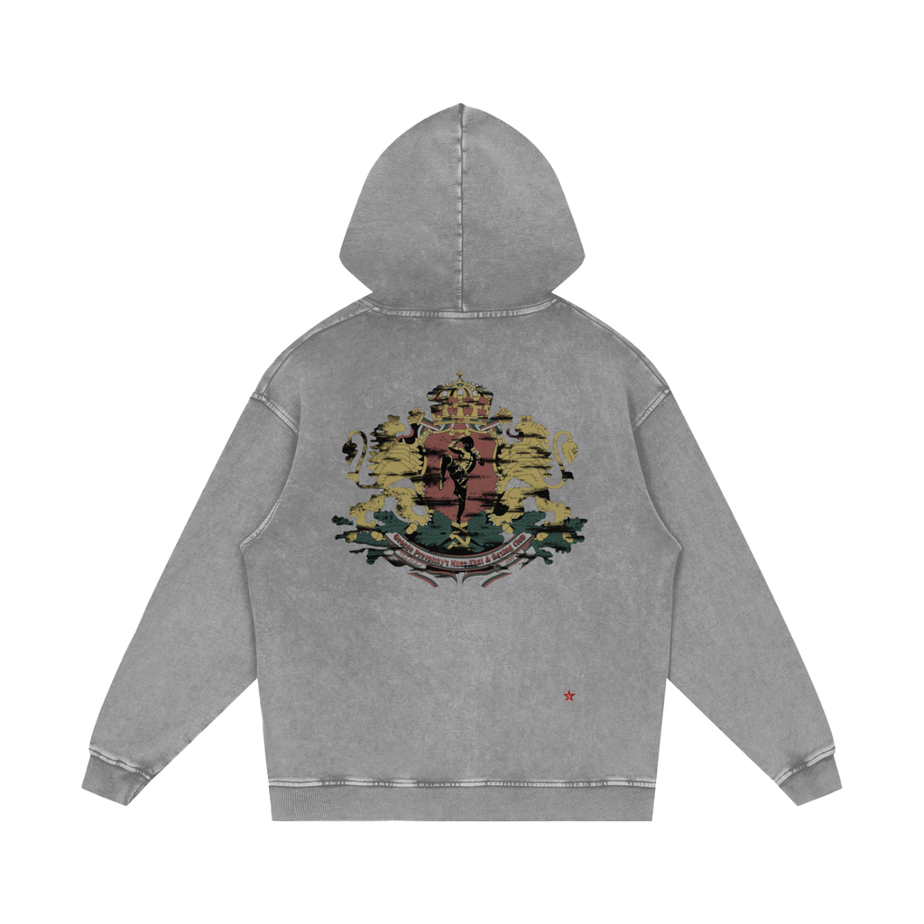Snow Washed Loose Cotton Hoodie