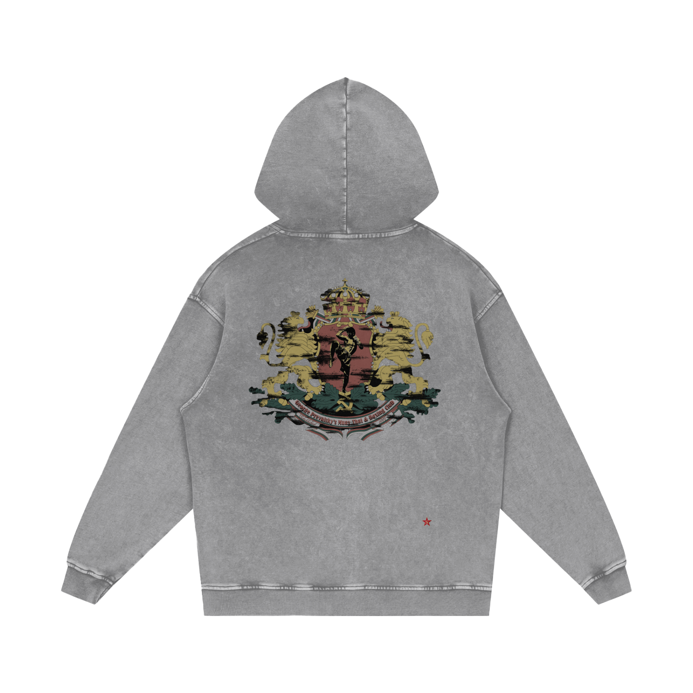 Snow Washed Loose Cotton Hoodie